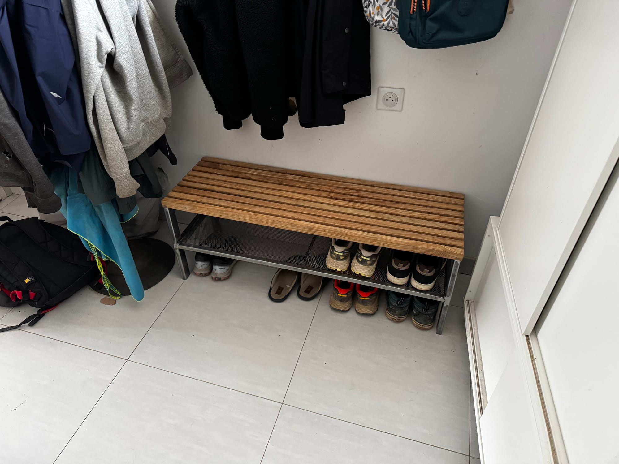 Banc à chaussure